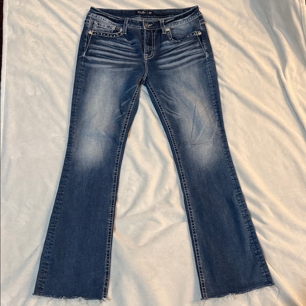 Miss Me Flare Jeans in Classic Blue